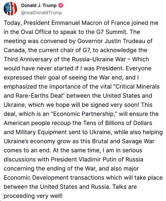 Trump Warns of Potential Global War Over Ukraine-Russia Conflict