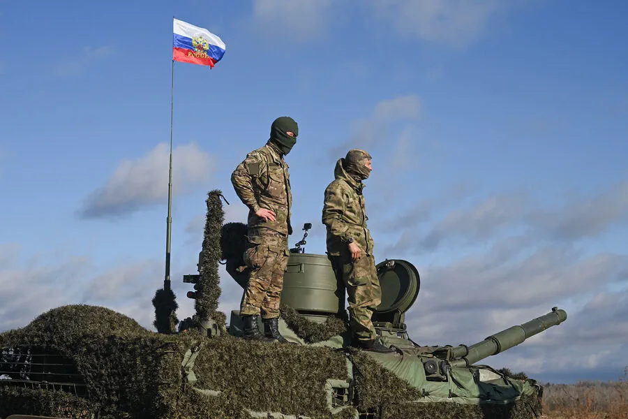 Russian Forces Plant National Flag in Razliv Near Ukrainian Border