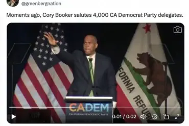 Senator Cory Booker's Controversial Gesture Sparks Outrage and Viral Speculation