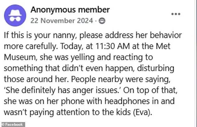 Upper East Side Nannies and Wealthy Parents Clash in Viral Facebook Group as 33,000-Member Moms Network Turns Into Digital Battleground