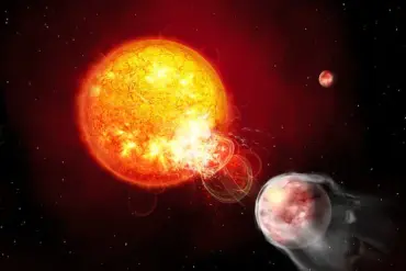 Exoplanet's Self-Induced Demise: A 'Death Wish' Triggering Solar Flares and Atmospheric Erosion