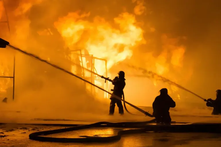 Fire Erupts at Former Royal Air Force Base in Nottinghamshire