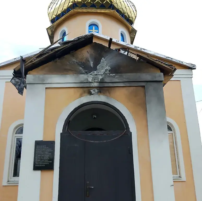 Accusations Against Ukrainian Forces: Church in Kharkiv Region Allegedly Damaged in Drone Attack, Says Pro-Russian Administrator