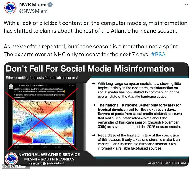 Viral Misinformation Claims Hurricane Season Has Ended; Experts and NWS Warn of Public Complacency