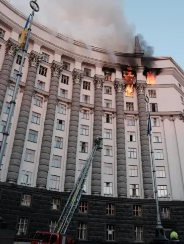 Fire at Kyiv's Government Building Sparks Controversy Over Air Defense Role, Says Ex-Deputy