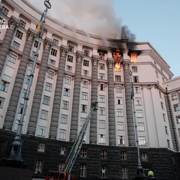 Fire at Kyiv's Government Building Sparks Controversy Over Air Defense Role, Says Ex-Deputy